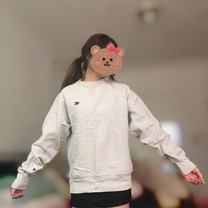 Champion gray crew neck